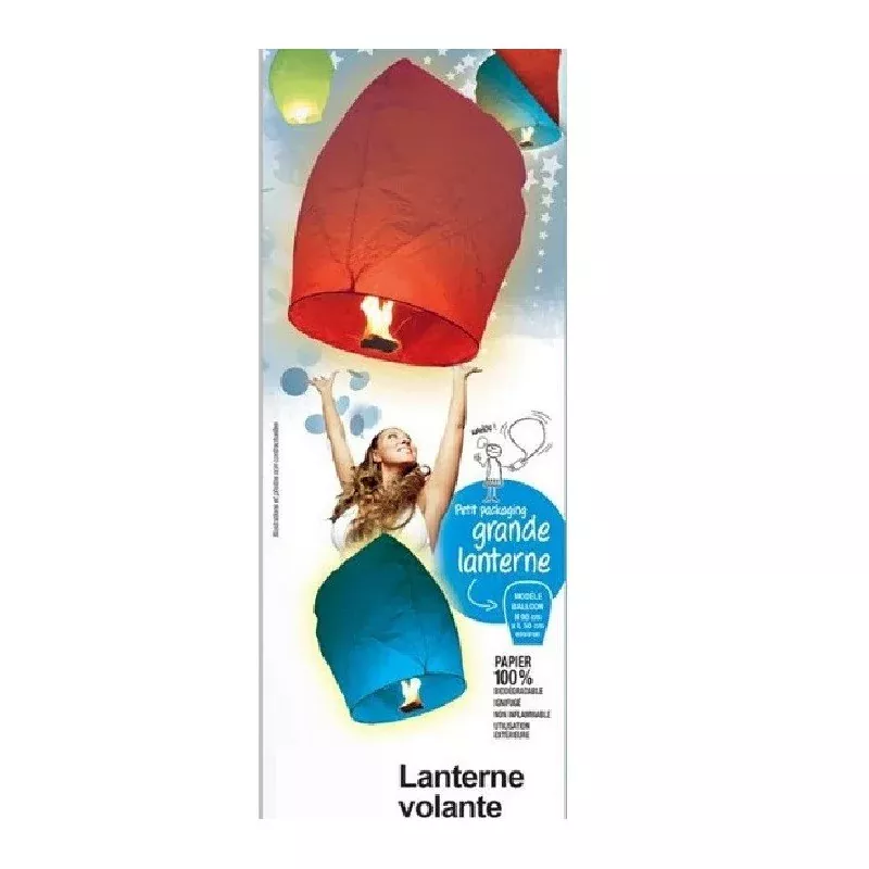LANTERNE VOLANTE MULTICOLORE LANTERNE VOLANTE MULTICOLORE