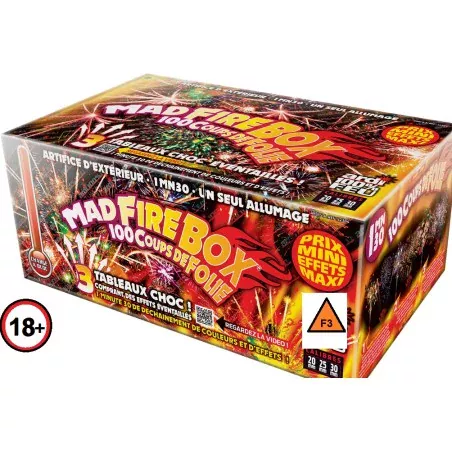 Feu d'artifice portable automatique MAD FIRE BOX de la marque Ardi