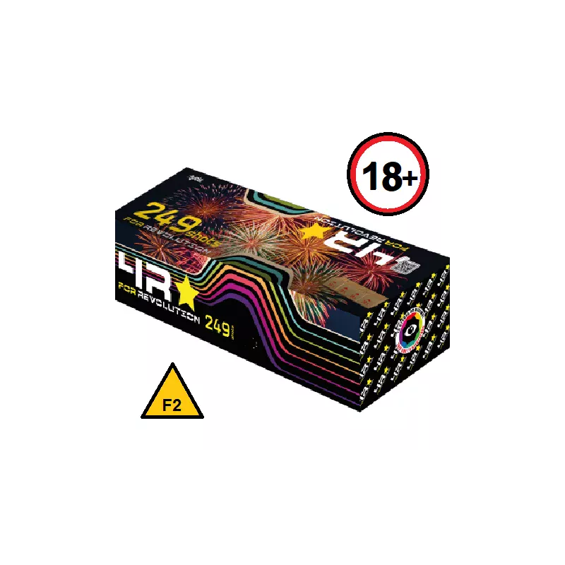 REVOLUTION 249 Tirs 20mm 2min10 de Feu d'artifice automatique