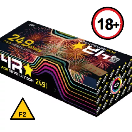 REVOLUTION 249 Tirs 20mm 2min10 de Feu d'artifice automatique