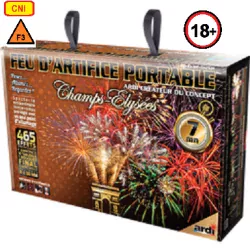 CHAMPS-ÉLYSÉES® 7 MIN LPF - FEU D'ARTIFICE AUTOMATIQUE PORTABLE® de la marque Ardi