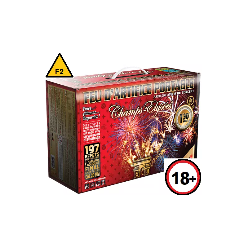 FEU D'ARTIFICE AUTOMATIQUE PORTABLE® CHAMPS-ÉLYSÉES® 1MIN30 LPF de la marque ardi