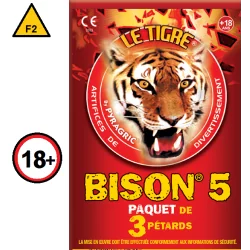 Pétards Bison 5 de la marque Pyragric,