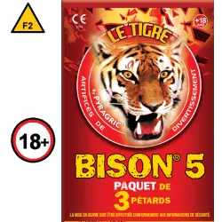 Pétards Bison 5 de la marque Pyragric,