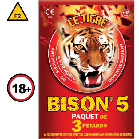 Pétards Bison 5 de la marque Pyragric,