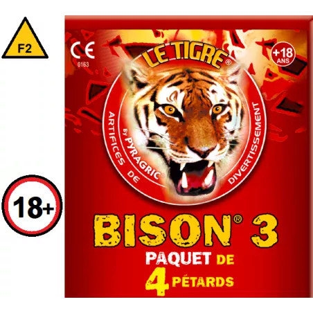 Pétards bison 3 de la marque pyragric