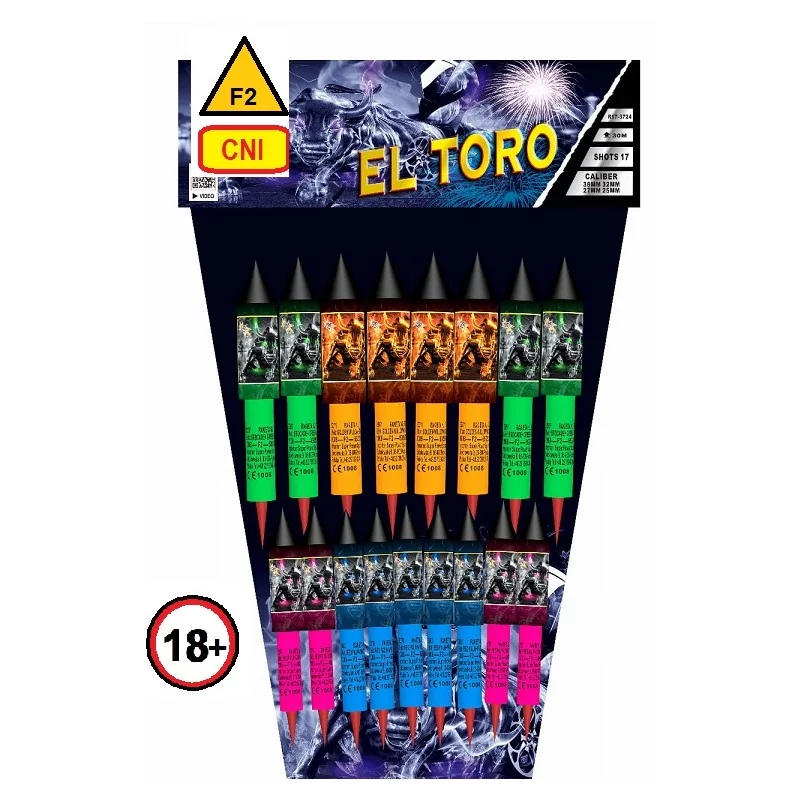 El Toro , assortiment de 17 fusées El Toro , assortiment de 17 fusées