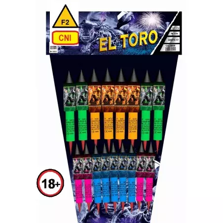 El Toro , assortiment de 17 fusées