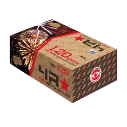 Coffret d'artifice RED chez ADRM AUX 3 MOULINS 120 TIRS 1m49.