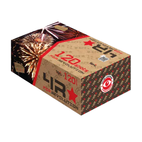 Coffret d'artifice RED chez ADRM AUX 3 MOULINS 120 TIRS 1m49.