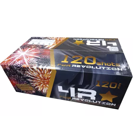Coffret d'artifice RED chez ADRM AUX 3 MOULINS 120 TIRS 1m49.