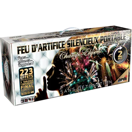 Coffret portable LPF feu d'artifice automatique 223 départ silencieux