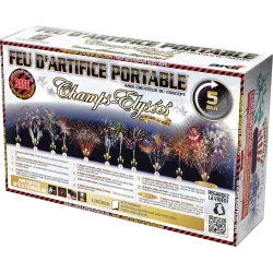 Feu d'artifice portable show automatique gamme prestige 238 départs pour environs 5 minutes, modèle ardi