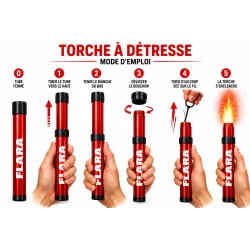 Torche secours / stade ROUGE