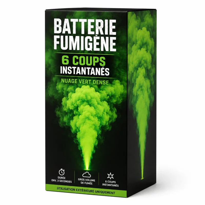 Fumigène Aérien Vert en Batterie