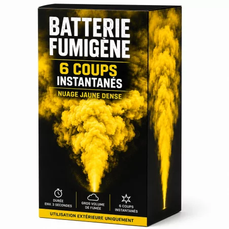 Fumigène Aérien Jaune en Batterie