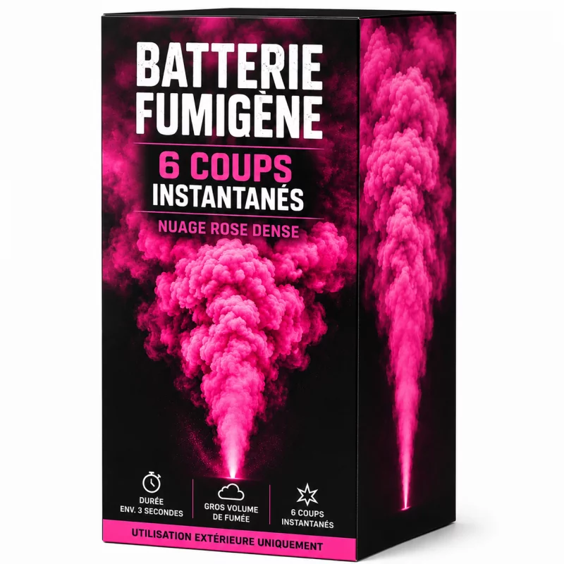 Fumigène Aérien Rose en Batterie