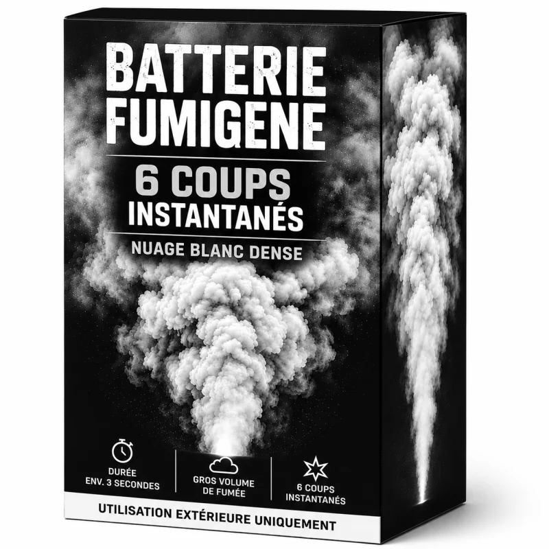 Fumigène Aérien Blanc en Batterie