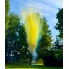 Projection batterie de fumigène Jaune aérien