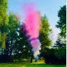 batterie de fumigène aérien rose